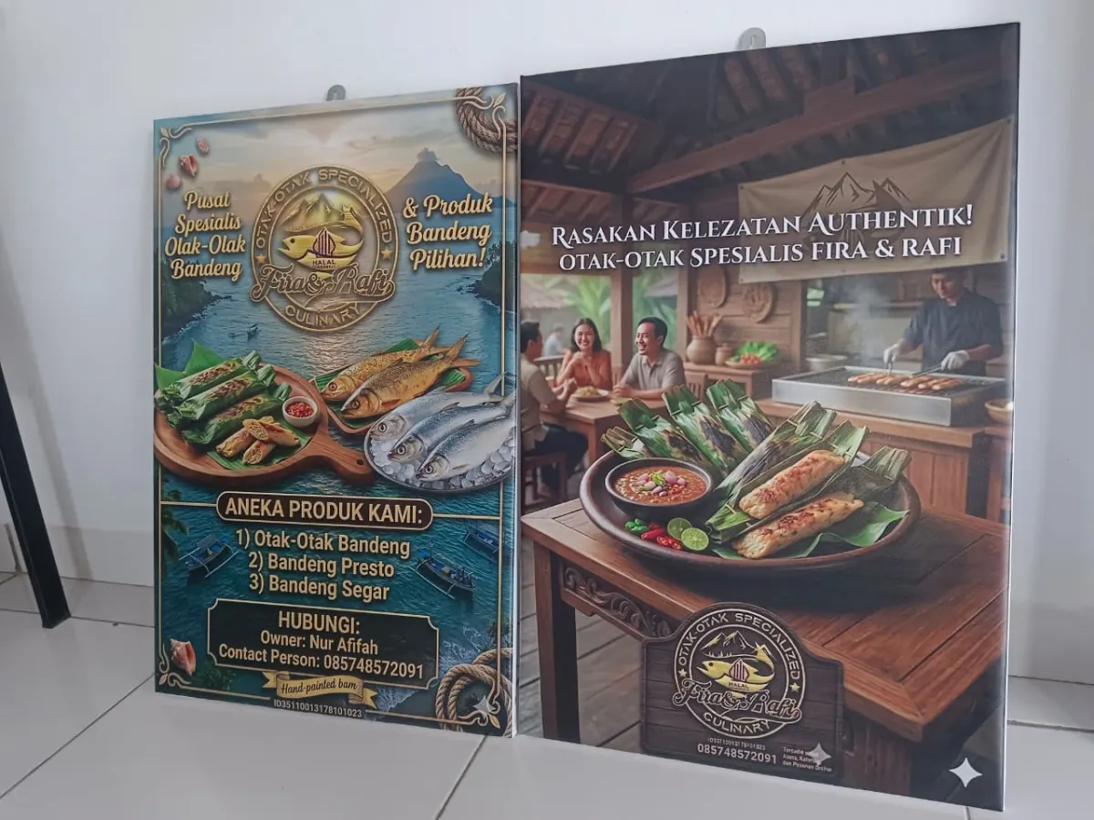 Banner Frame Kayu